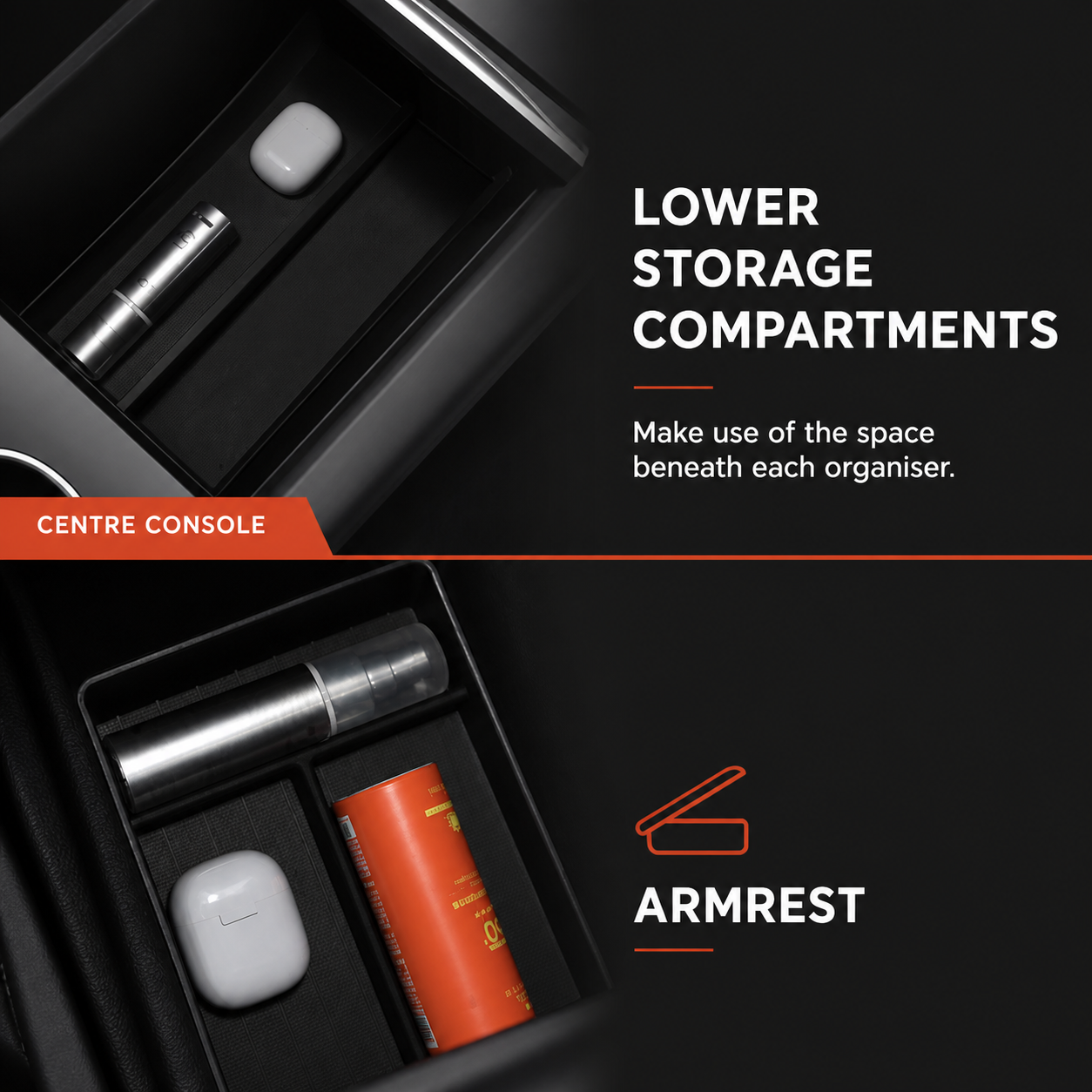 Model Y Juniper Centre Console Organiser Set – 3 Piece